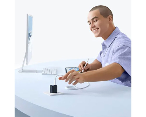 Мережевий зарядник пристрій Baseus PicoGo GaN Fast Charger 1C 45W EU Cosmic Black (P10176800123-00)