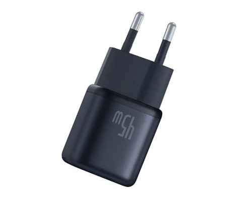 Мережевий зарядник пристрій Baseus PicoGo GaN Fast Charger 1C 45W EU Cosmic Black (P10176800123-00)