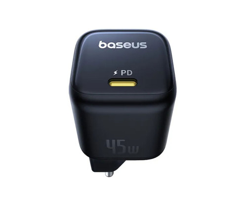 Мережевий зарядник пристрій Baseus PicoGo GaN Fast Charger 1C 45W EU Cosmic Black (P10176800123-00)