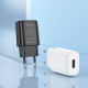 Мережевий зарядний пристрій HOCO C134A Solid single port charger (EU) Black (6942007621298)
