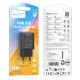 Мережевий зарядний пристрій HOCO C134A Solid single port charger (EU) Black (6942007621298)