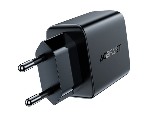 Мережевий зарядний пристрій ACEFAST A33 QC18W (USB-A+USB-A) dual port charger Black (AFA33B)