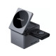 Бездротовий зарядний пристрій ACEFAST E18 Rubik's Cube 3-in-1 wireless charging holder Metal Gray (6974316282884)