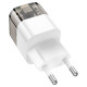 Мережевий зарядний пристрій HOCO C131A Platinum dual-port PD30W+QC3.0 charger(EU) Transparent black (6942007609821)