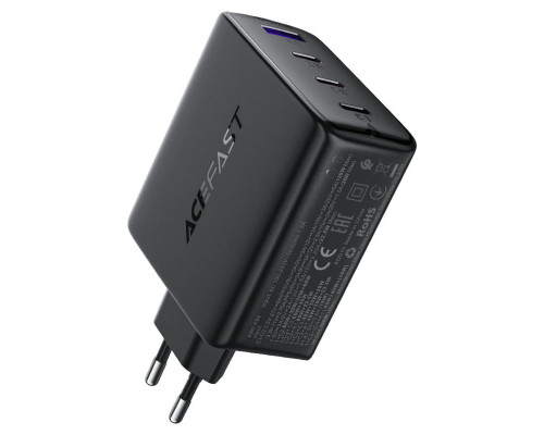 Мережевий зарядний пристрій ACEFAST A94 PD100W GaN (3*USB-C+USB-A) charger Black (6974316283133)