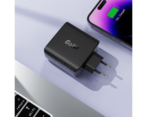 Мережевий зарядний пристрій ACEFAST A94 PD100W GaN (3*USB-C+USB-A) charger Black (6974316283133)