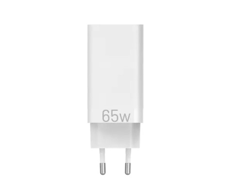 Зарядний пристрій Vention 3-port USB(C+C+A) GaN Charger(65W/30W/30W) EU-Plug White (FEDW0-EU)