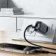 Мережевий зарядний пристрій ACEFAST A90 QC18W GaN single USB-A charger (EU) Black (6974316283249)