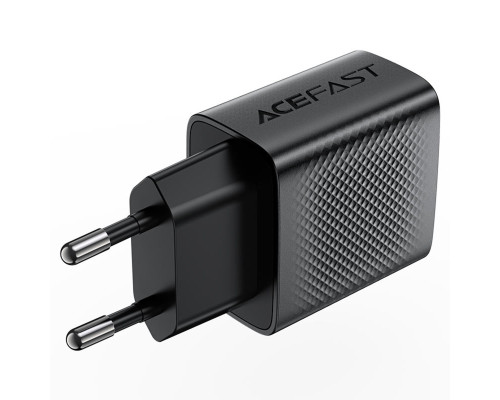 Мережевий зарядний пристрій ACEFAST A90 QC18W GaN single USB-A charger (EU) Black (6974316283249)