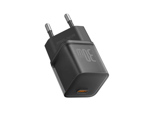 Мережевий зарядний пристрій Baseus GaN5S Fast Charger 1C 30W EU Cluster Black (P10162504113-00)