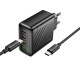 Мережевий зарядний пристрій HOCO CS27A Supply PD67W (3C1A) charger set (C to C)(EU) Black (6942007639842)