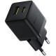 Мережевий зарядний пристрій Baseus Palm Fast Charger C+U 30W EU Cluster Black (P1011160A113-00)