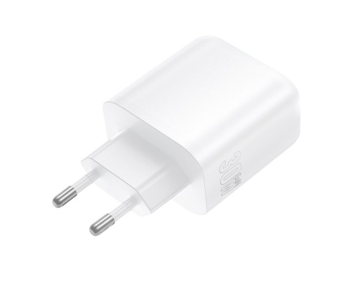 Мережевий зарядний пристрій BOROFONE BA89A Destello PD30W+QC3.0 charger (EU) White (6941991119361)