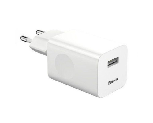 Мережевий зарядний пристрій Baseus Home Charger 1USB QC3.0 12V/2A White (CCALL-BX02)