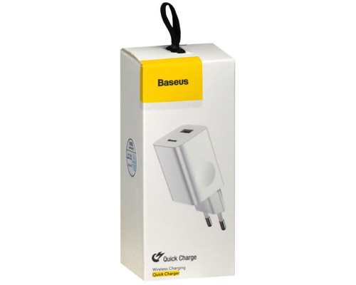 Мережевий зарядний пристрій Baseus Home Charger 1USB QC3.0 12V/2A White (CCALL-BX02)