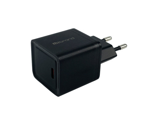 Мережевий зарядний пристрій Mibrand MI-31 GaN 30W Travel Charger USB-C Black (MIWC/31CB)