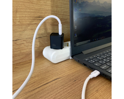 Мережевий зарядний пристрій Mibrand MI-31 GaN 30W Travel Charger USB-C Black (MIWC/31CB)