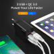 Мережевий зарядний пристрій Essager Fangbo QC3.0 3U (QC+Dual 2.4A) Charging Head black (ECTQC3-FBB01 (ECTQC3-FBB01)