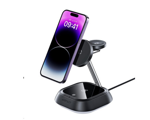 Бездротовий зарядний пристрій ACEFAST E16 desktop 3-in-1 wireless charging holder Black (AFE16B)