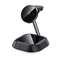 Бездротовий зарядний пристрій ACEFAST E16 desktop 3-in-1 wireless charging holder Black (AFE16B)