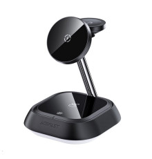 Бездротовий зарядний пристрій ACEFAST E16 desktop 3-in-1 wireless charging holder Black (AFE16B)