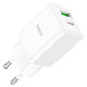 Мережевий зарядний пристрій HOCO N28 Founder PD20W+QC3.0 charger White (6931474783516)