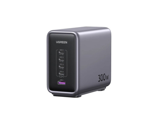 Зарядний пристрій UGREEN CD333 Nexode 300W 5-Port PD GaN Fast Charger EU(UGR-90903B) (UGR-90903B)