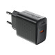 Мережевий зарядний пристрій ACEFAST A104 PD25W GaN single USB-C charger Black (6974316283355)