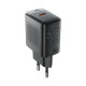 Мережевий зарядний пристрій ACEFAST A104 PD25W GaN single USB-C charger Black (6974316283355)