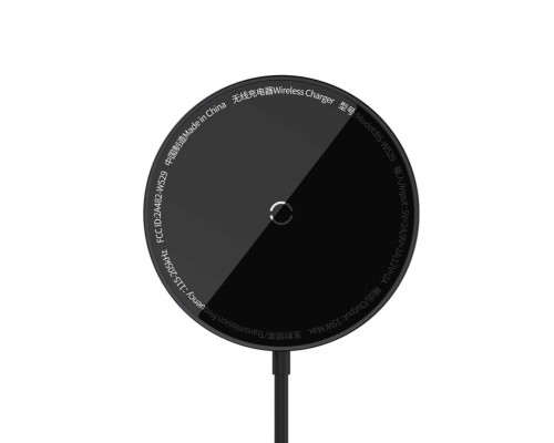 Бездротовий зарядний пристрій Baseus Simple Mini3 Magnetic Wireless Charger 15W Black (CCJJ040001)