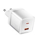 Зарядний пристрій ESSAGER EZCT70 Gan 1USB 1T-C 70W white (EZCT70-YQB02-Z)