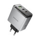 Мережевий зарядний пристрій BOROFONE BN22 Lena PD65W(2C1A) charger(EU) Metal Gray (6941991114601)