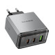Мережевий зарядний пристрій BOROFONE BN22 Lena PD65W(2C1A) charger(EU) Metal Gray (6941991114601)