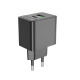 Мережевий зарядний пристрій BOROFONE BAS14A Erudite PD20W+QC3.0 charger(EU) Black (6941991104947)