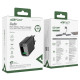 Мережевий зарядний пристрій ACEFAST A90 QC18W GaN single USB-A charger set (P3) (EU) Black (6974316280064)