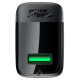 Мережевий зарядний пристрій ACEFAST A90 QC18W GaN single USB-A charger set (P3) (EU) Black (6974316280064)
