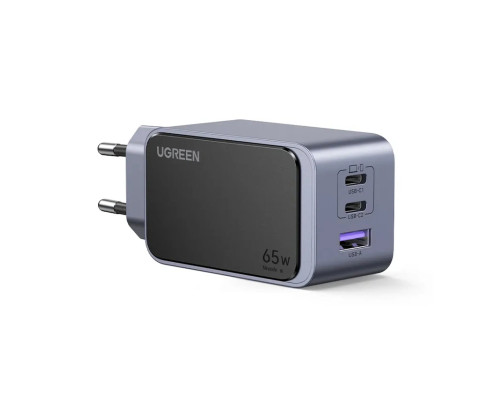 Мережевий зарядний пристрій UGREEN Nexode S 65W 3-Port GaN Fast Charger EU (UGR-35042)