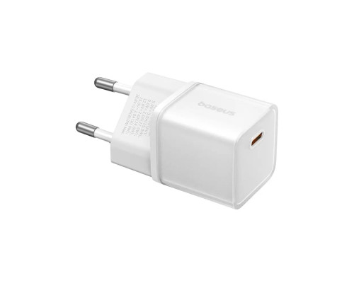Мережевий зарядний пристрій Baseus GaN5S Fast Charger 1C 30W EU Moon White (P10162504213-00)