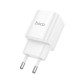 Мережевий зарядний пристрій HOCO C147A Charm PD20W+QC3.0 charger (EU) White (6942007630276)