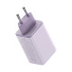 Мережевий зарядний пристрій Baseus GaN6 Pro Fast Charger 2C+2U 65W EU Star Purple(With:Mini White Cable Type-C to Type-C 100W(20V/5A) 1m Star Purple） (P10162701533-00)