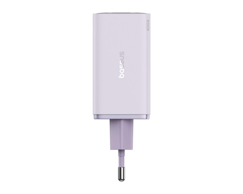 Мережевий зарядний пристрій Baseus GaN6 Pro Fast Charger 2C+2U 65W EU Star Purple(With:Mini White Cable Type-C to Type-C 100W(20V/5A) 1m Star Purple） (P10162701533-00)