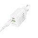 Мережевий зарядний пристрій BOROFONE BN29 Fuente PD30W+QC3.0 charger (EU) White (6941991120329)