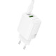 Мережевий зарядний пристрій BOROFONE BN29 Fuente PD30W+QC3.0 charger (EU) White (6941991120329)