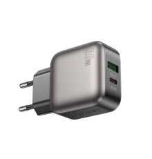 Мережевий зарядний пристрій BOROFONE BAS54A Absolute PD20W+QC3.0 charger (EU) Black (6941991116209)