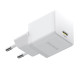 Мережевий зарядний пристрій Baseus Palm Fast Charger 1C 20W EU Moon White (with Baseus Mini White Cable USB-C to USB-C 60W (20V/3A) 1m Moon White) (P10111602213-01)