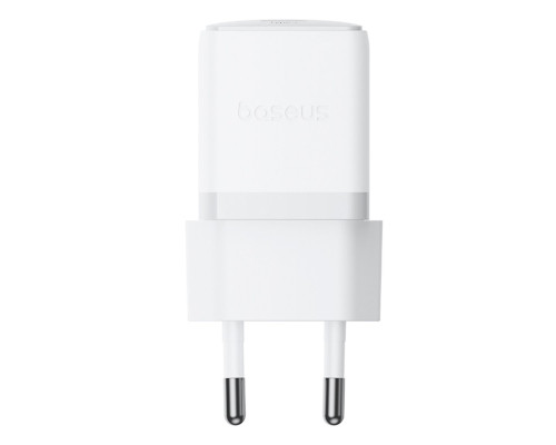 Мережевий зарядний пристрій Baseus Palm Fast Charger 1C 20W EU Moon White (with Baseus Mini White Cable USB-C to USB-C 60W (20V/3A) 1m Moon White) (P10111602213-01)