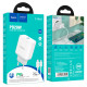 Мережевий зарядний пристрій HOCO C104A Stage single port PD20W charger set (Type-C to Type-C) (EU) White (6931474782915)