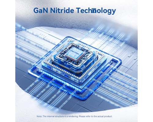 Мережевий зарядний пристрій Vention 2-Port USB (C + A) GaN Charger (30W/30W) EU-Plug Black (FEQB0-EU)