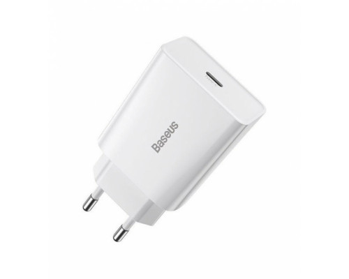 Мережевий зарядний пристрій Baseus Speed Mini Quick Charger 1C 20W EU White (CCFS-SN02)