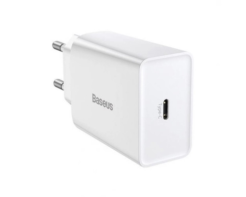 Мережевий зарядний пристрій Baseus Speed Mini Quick Charger 1C 20W EU White (CCFS-SN02)